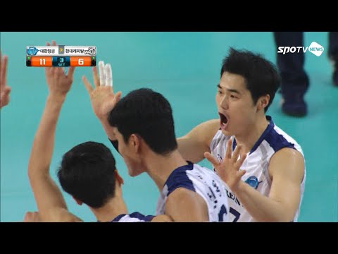 [SPOTVNEWS 영상] 김철홍, 오늘 첫 번째 블로킹 성공!