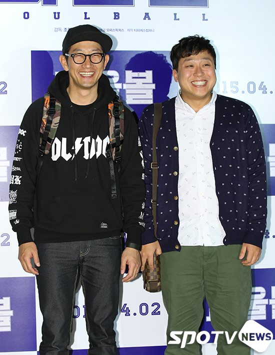 [포토S] 김창렬-허준 '시사회 찾아 밝은 미소'