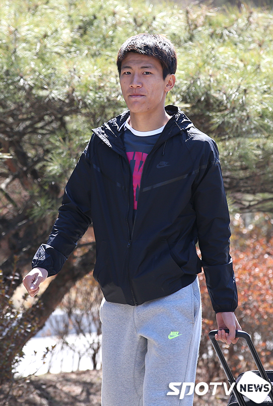 [포토S] 파주 NFC 입소하고 있는 한교원