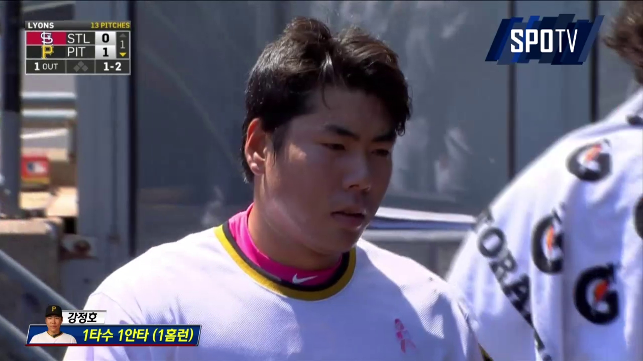 '시즌 2호포' 강정호, 결승 타점까지 '원맨쇼'