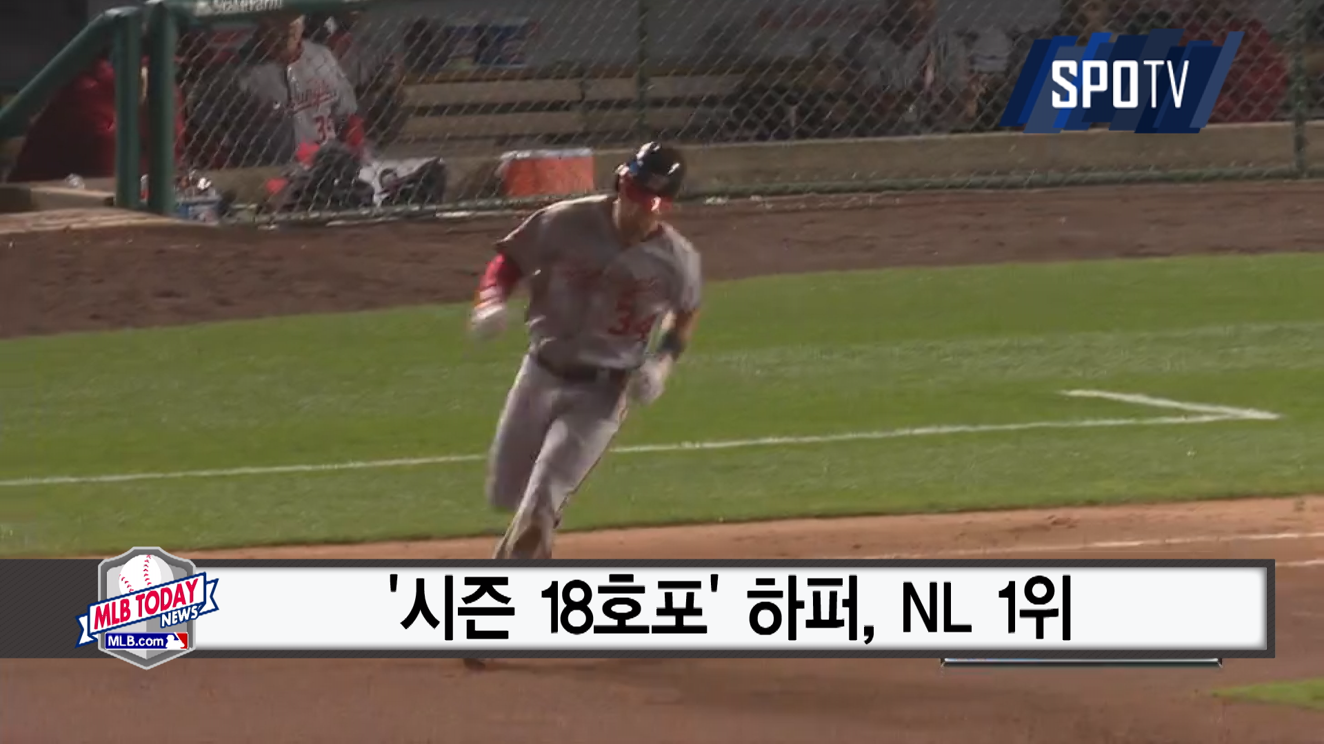 [MLB 투데이] '질주하는' 하퍼, '꾸준한' 할리데이, '낯선' 유리베