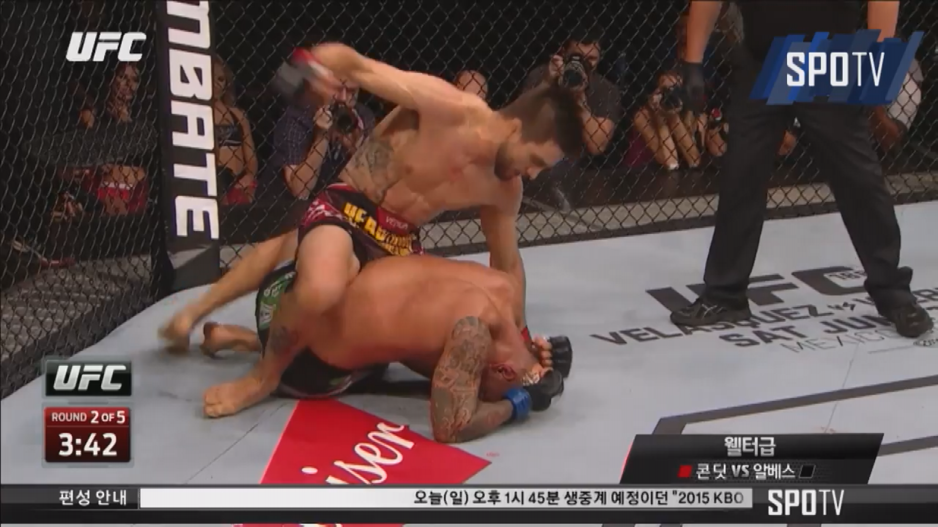 [오늘의 UFC] '돌아온 킬러' 카를로스 콘딧, 티아고 알베스에 TKO승