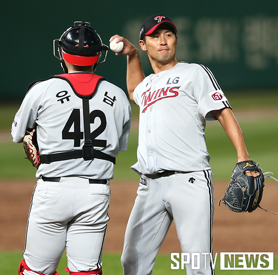 [포토S] 김광삼 '1056일만의 복귀전 여기까지'