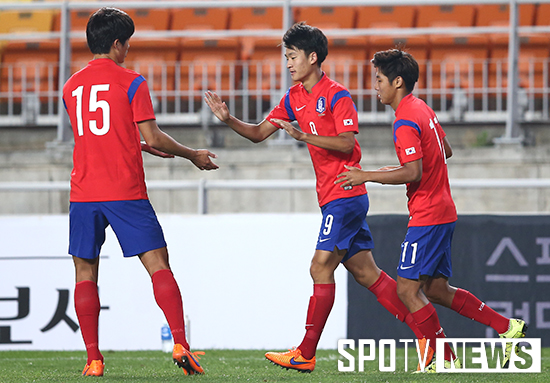 [포토S] 이상헌 '나이지리아 상대로 첫 골'
