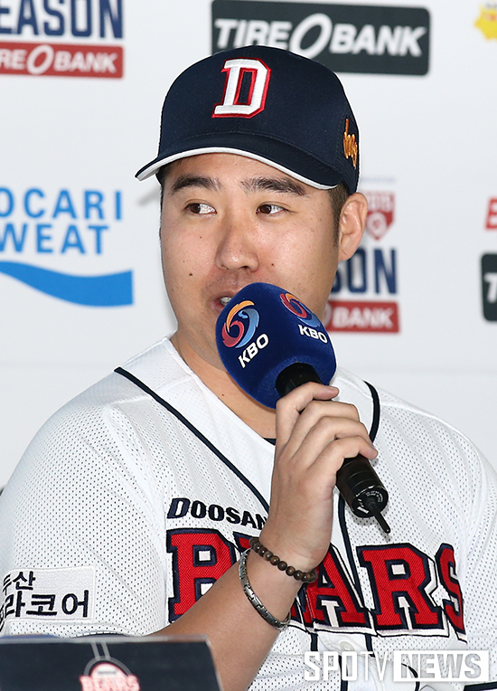[포토S] 유희관 '후반기 부진은 잊으세요'
