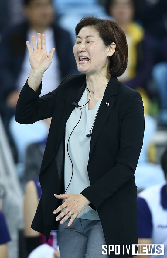 [포토S] 박미희 감독 '아니 그게 아니고'
