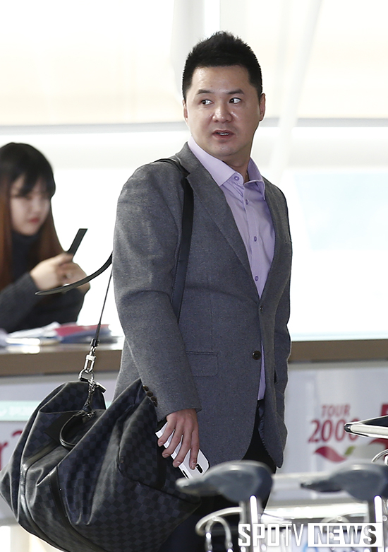 [포토S] 차일목 '한화선수로 전지훈련 출발'