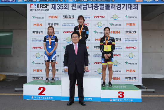 '롤러 장거리 간판' 우효숙, 종별대회 15,000m 우승