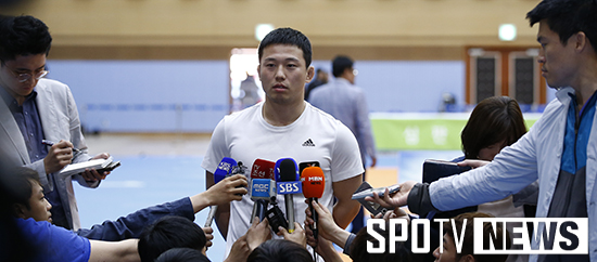 [포토S] 왕기춘 '담담한 표정'