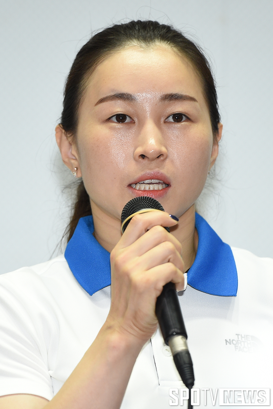 [포토S] 윤진희 '남편 원정식과 함께 좋은 성적 거뒀으면'