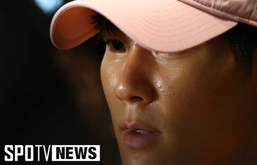 [포토S] 인터뷰하고 있는 박태환