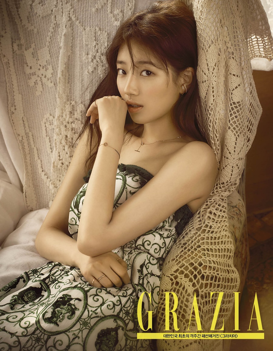 '함틋' 수지, 도발적 눈빛+가녀린 어깨에 '심쿵'