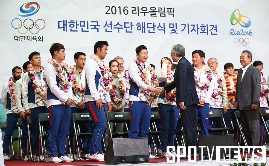 [포토S] 2016년 리우 올림픽 해단식