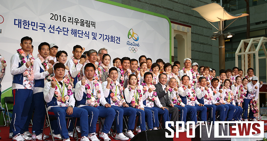 [포토S] 파이팅 외치는 대한민국 선수단