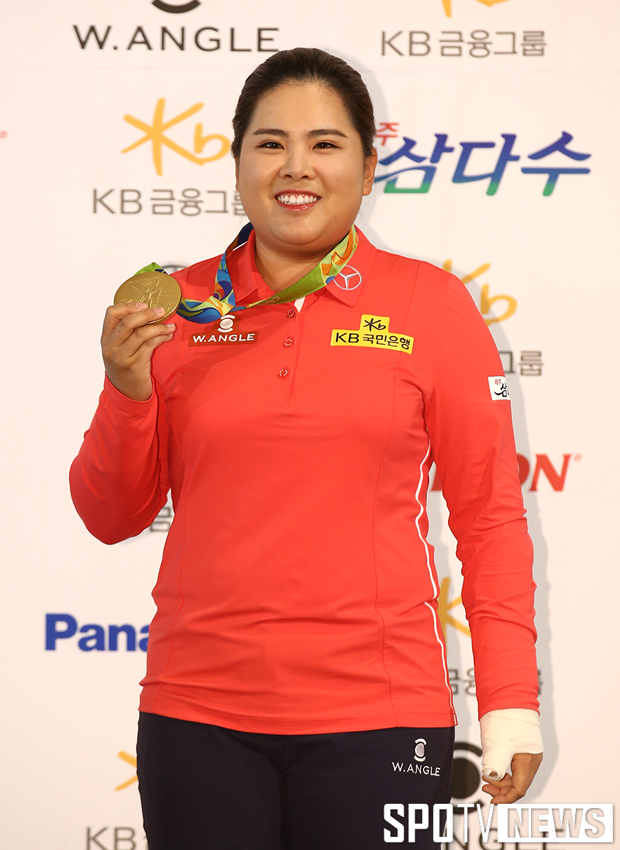 [포토S] 박인비, 그랜드슬램 달성한 금메달