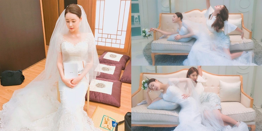 '당신은 선물' 허이재, 웨딩드레스 입고 '청순에서 코믹까지'