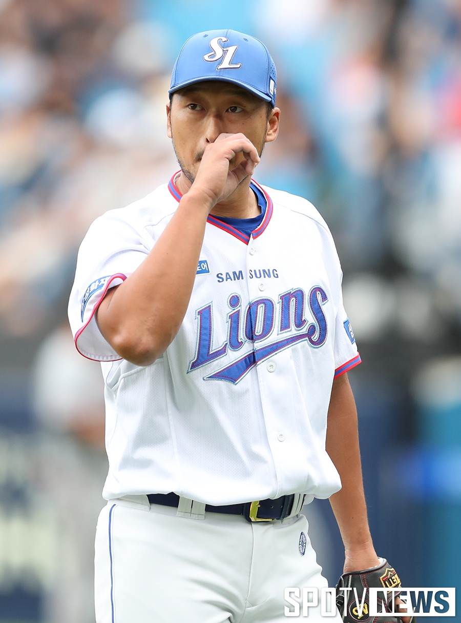 [포토S] 권오준, '오늘은 이길거야'