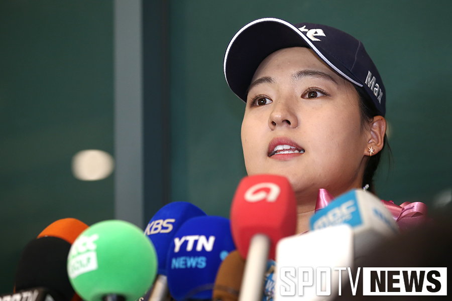 [포토S] 전인지, "환영 인파 보니 이제야 우승 실감 나요"