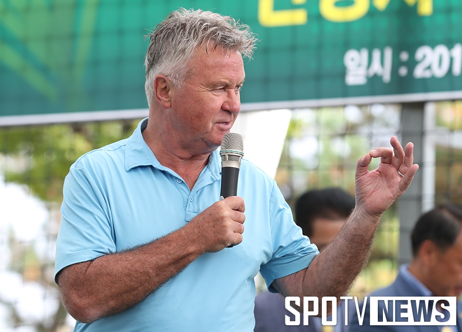 [포토S] 히딩크 감독, '다들 몸상태 OK?'