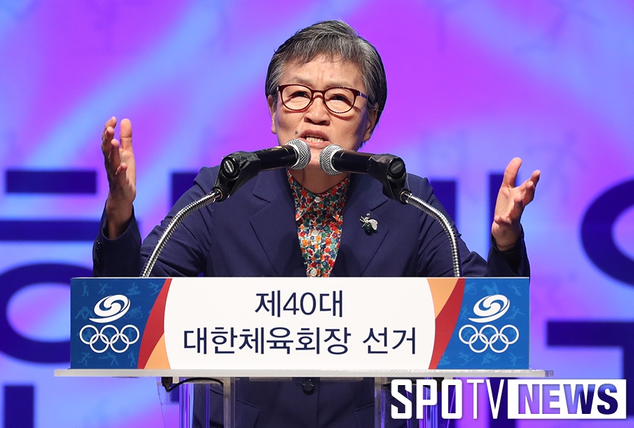 [포토S] 이에리사 후보, "현장에 있겠습니다"
