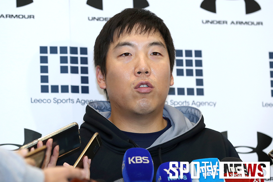 [포토S] 귀국 인터뷰 갖는 볼티모어 김현수