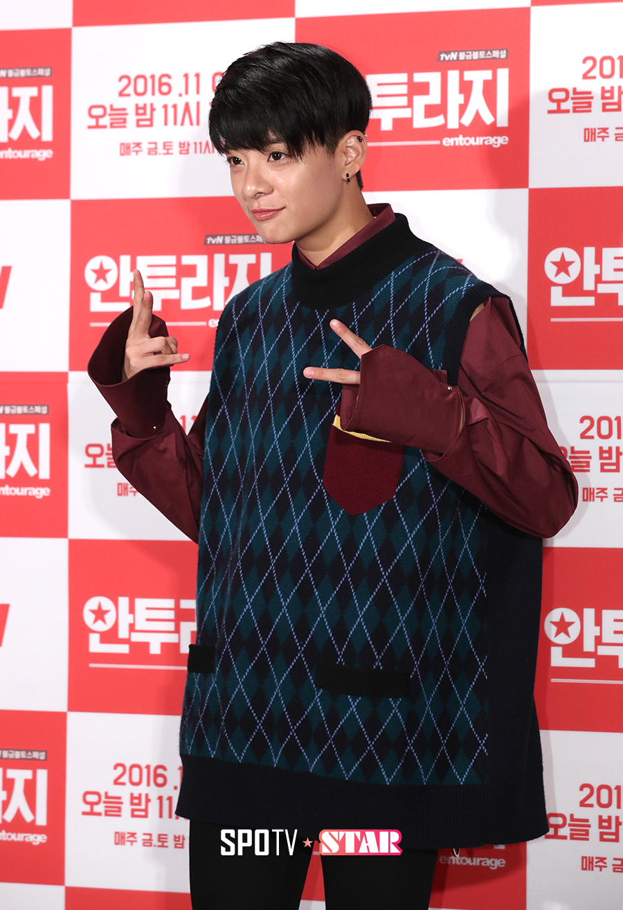 [포토S] '안투라지' 엠버, 개구쟁이같은 손짓 "연기 변신 기대하세요"