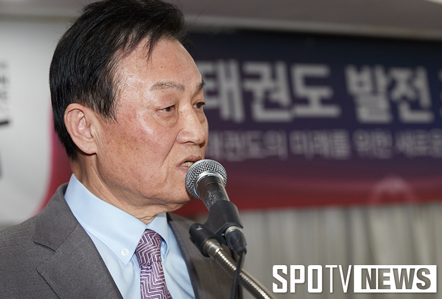 [포토S] 태권도 발전 포럼 이홍석 상임부회장의 인사