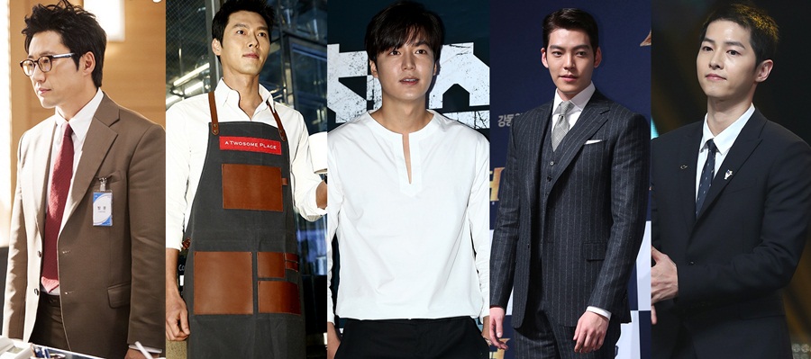 [S'LIST] 송중기-김우빈-이민호-현빈-박신양...'김은숙의 남자 베스트5'