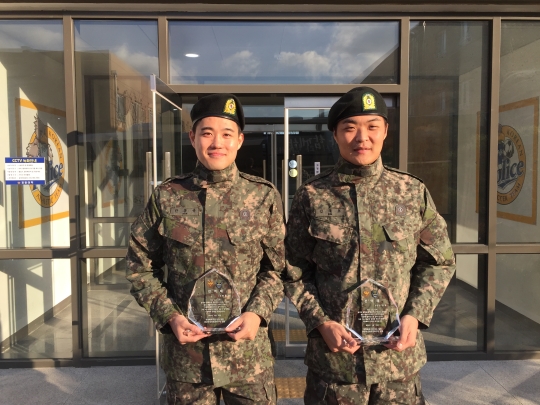 안산 우승 멤버 김대호-한홍규 전역 "성장 계기가 됐다"