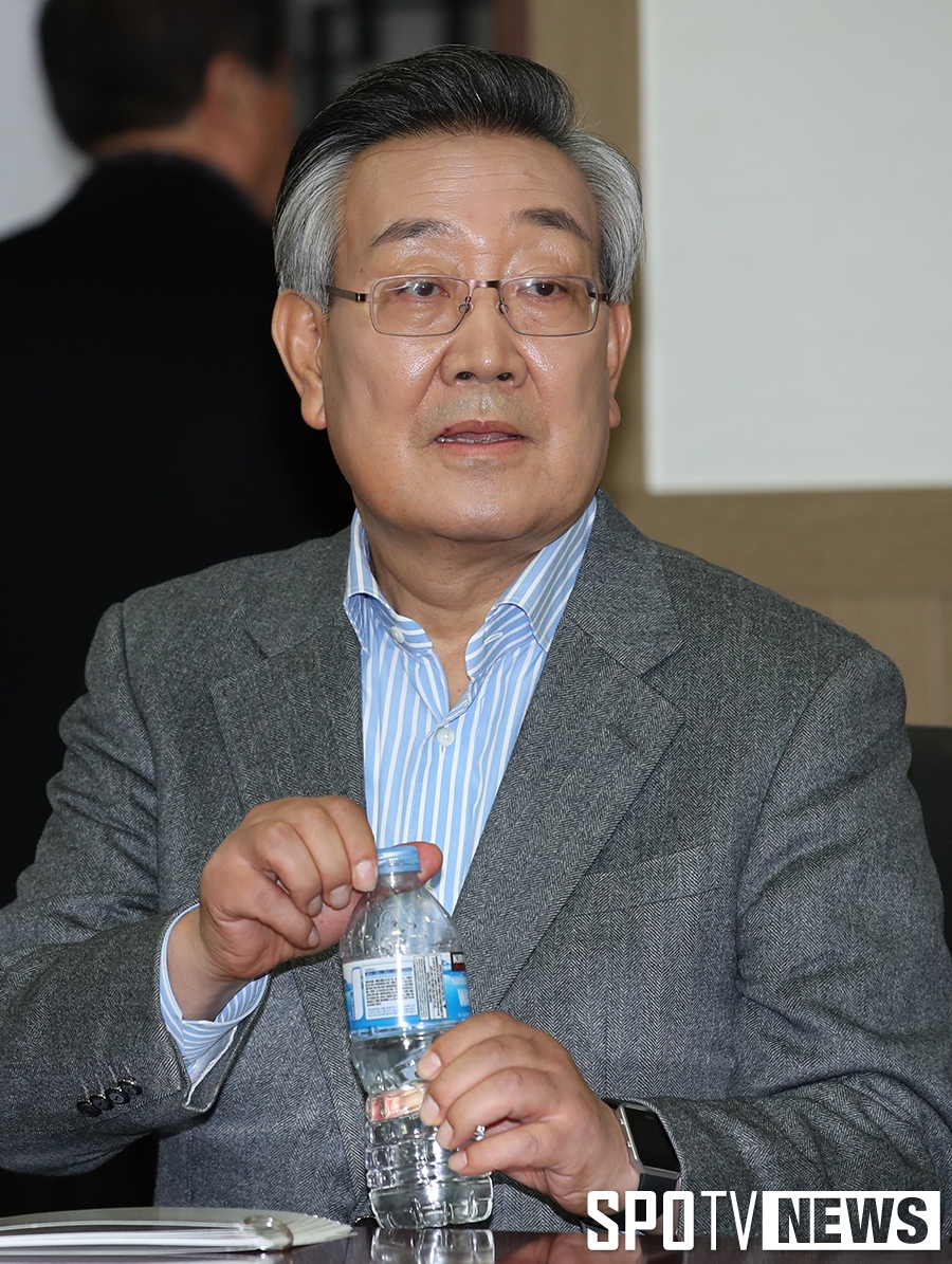 [포토S] 대한야구소프트볼협회장 선거에 나선 이계안 후보