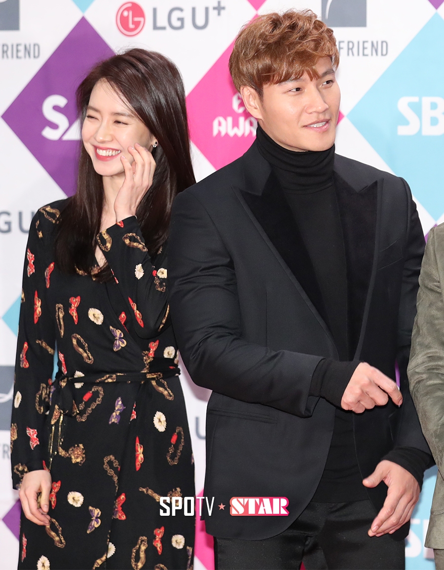 [포토S] 송지효-김종국, '저희 얘기는 그만'