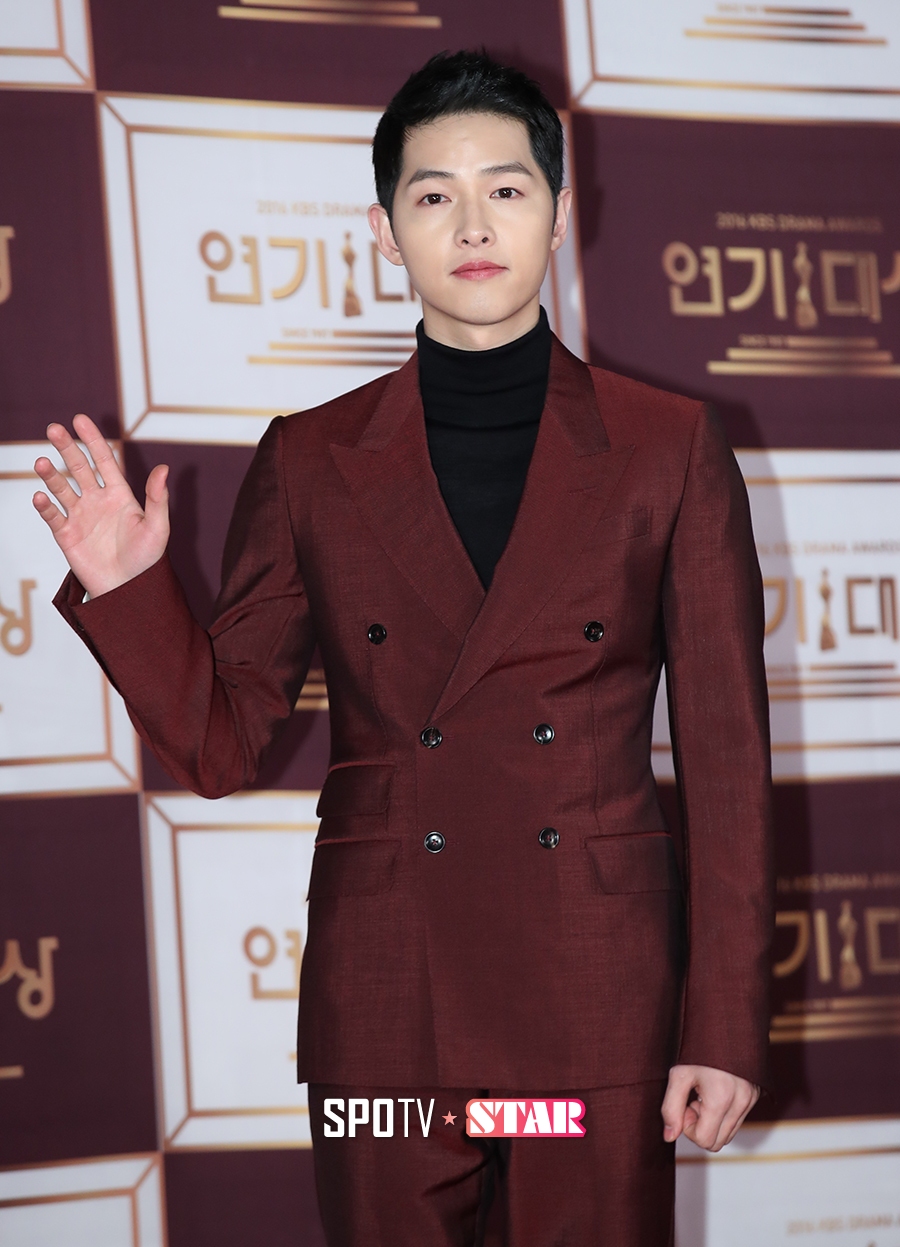 [포토S] 송중기, '더이상 반듯할 수 없다'(KBS 연기대상)