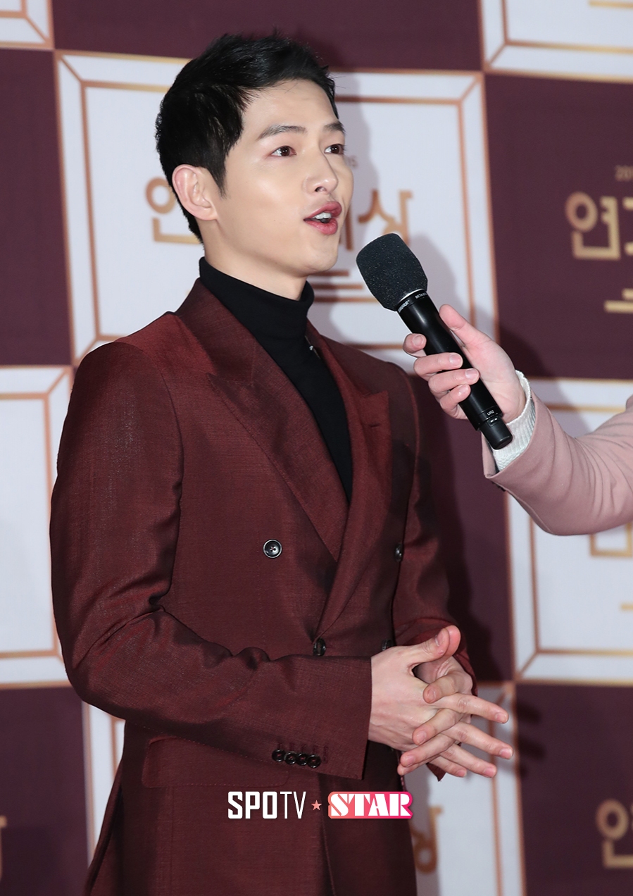 [포토S] 송중기, "대상 욕심난다"(KBS 연기대상)