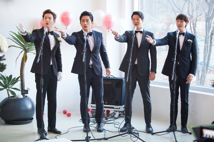 '월계수' F4 이동건·차인표·최원영·현우, 슈트가 멋진 '4인조 중창단'