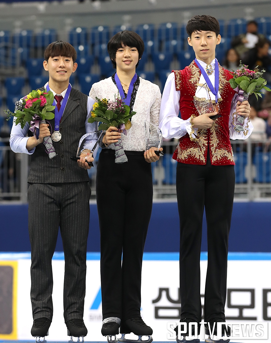 [포토S] 차준환-김진서-이시형, 남자 피겨의 미래!