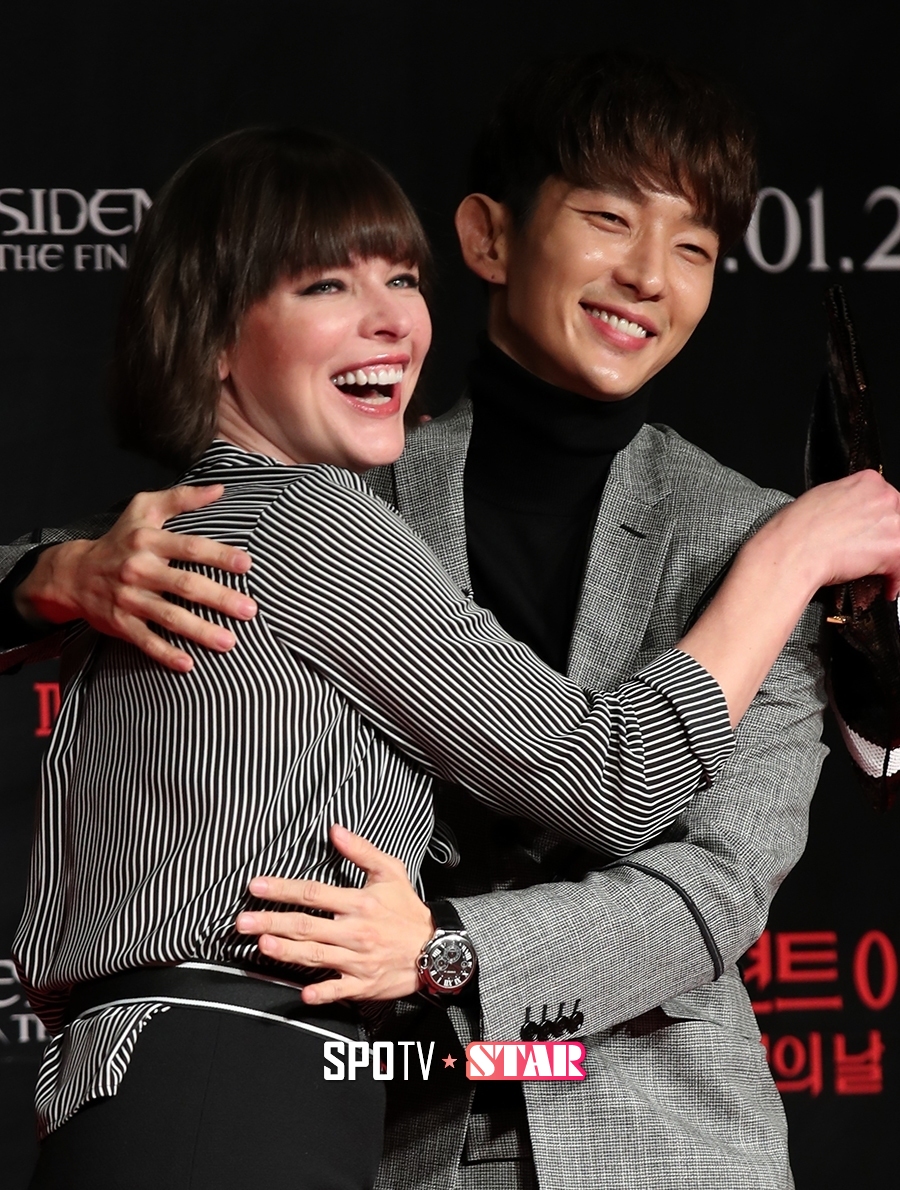 '레지던트 이블' 밀라 요보비치 "이준기, 대역없이 액션 소화…뛰어난 배우"