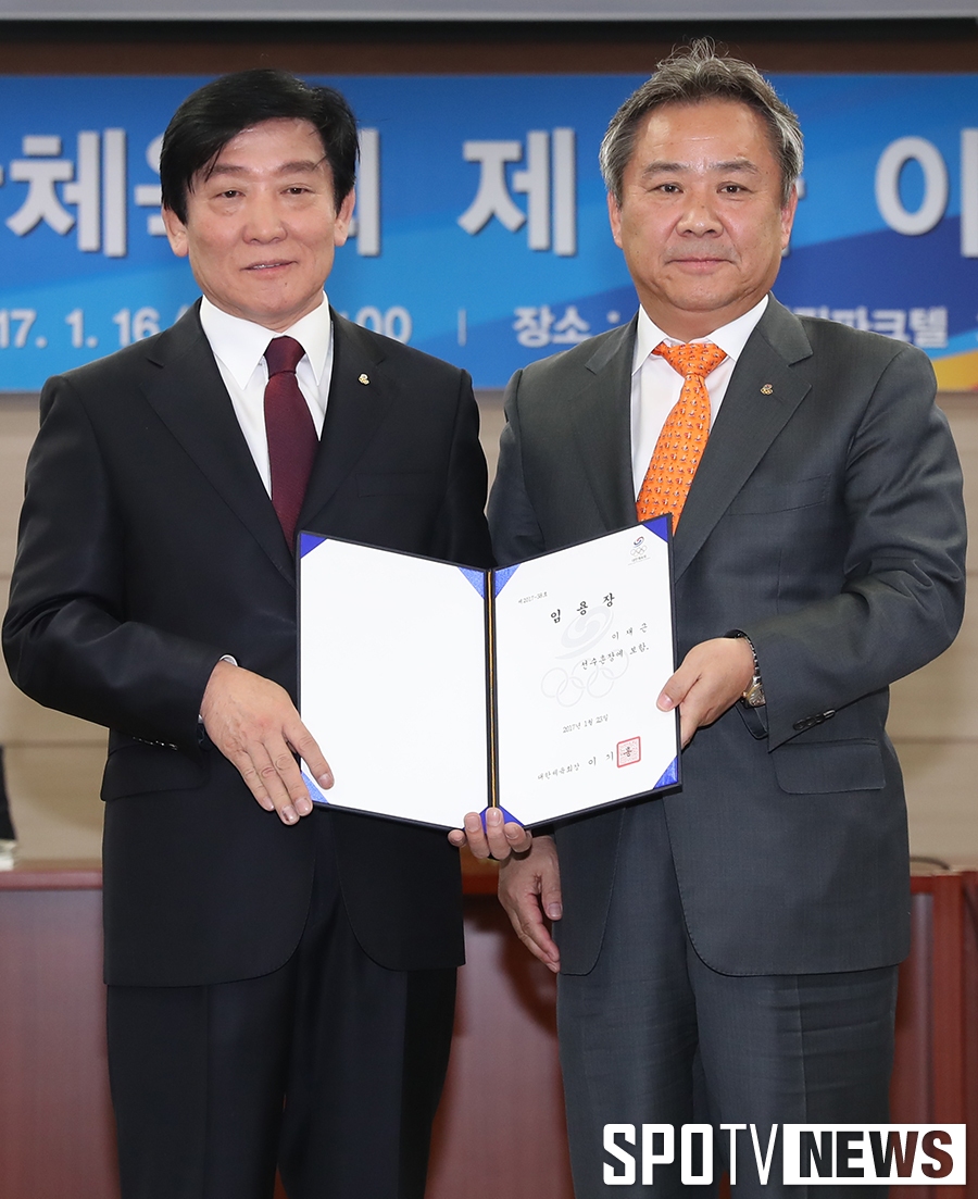 [포토S] 대한체육회 이기흥 회장-이재근 선수촌장