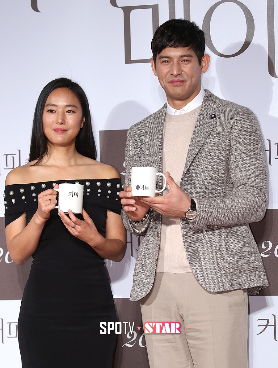 [포토S] 윤진서-오지호, '커피 한잔 하실래요?'