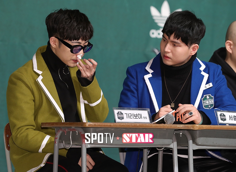 [포토S] 기리보이, '제작 발표회 도중 갑자기 코피가'