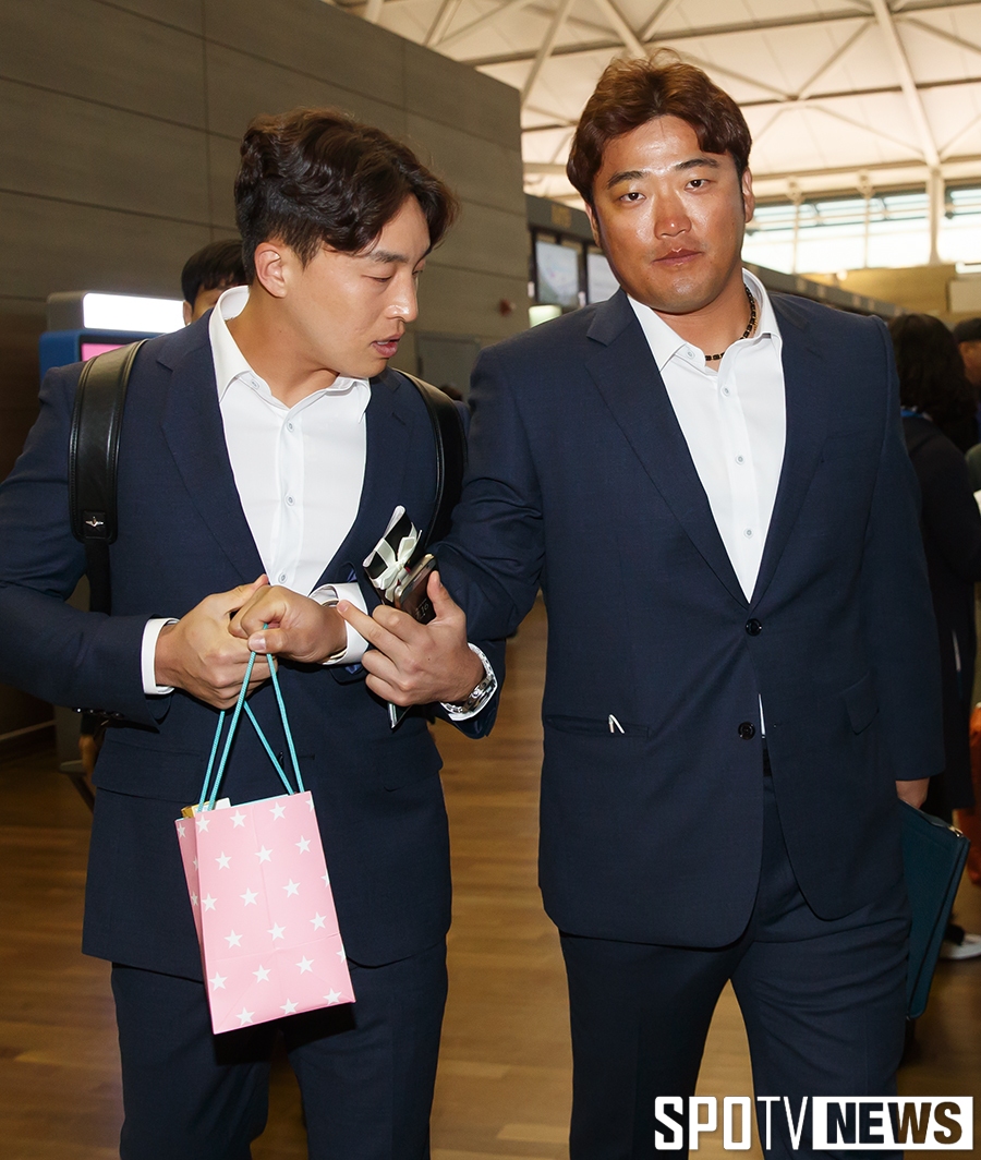 [포토S] 박석민, 검게 그을린 얼굴