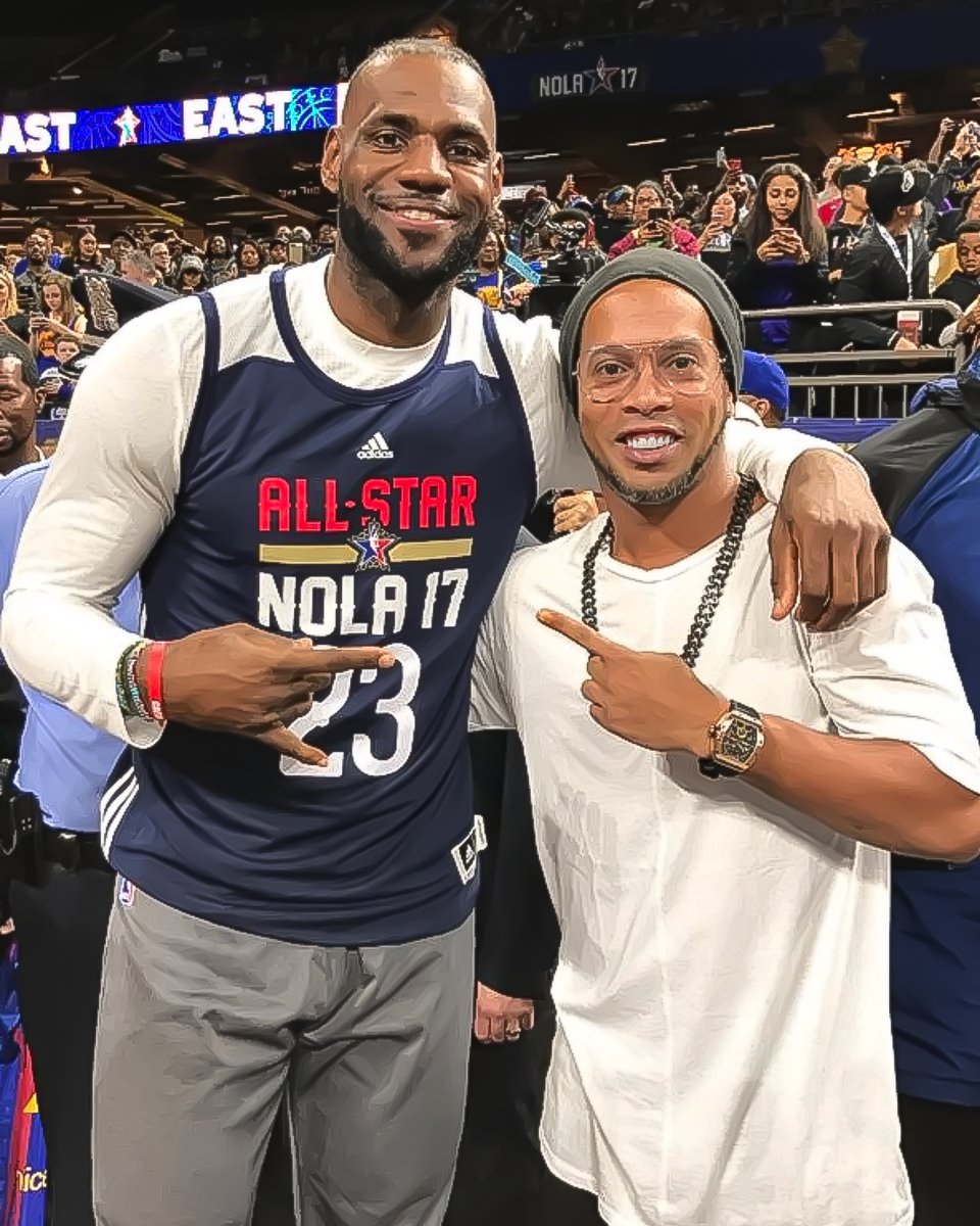 [NBA 영상] '전설' 호나우지뉴, NBA 전야제 깜짝 등장