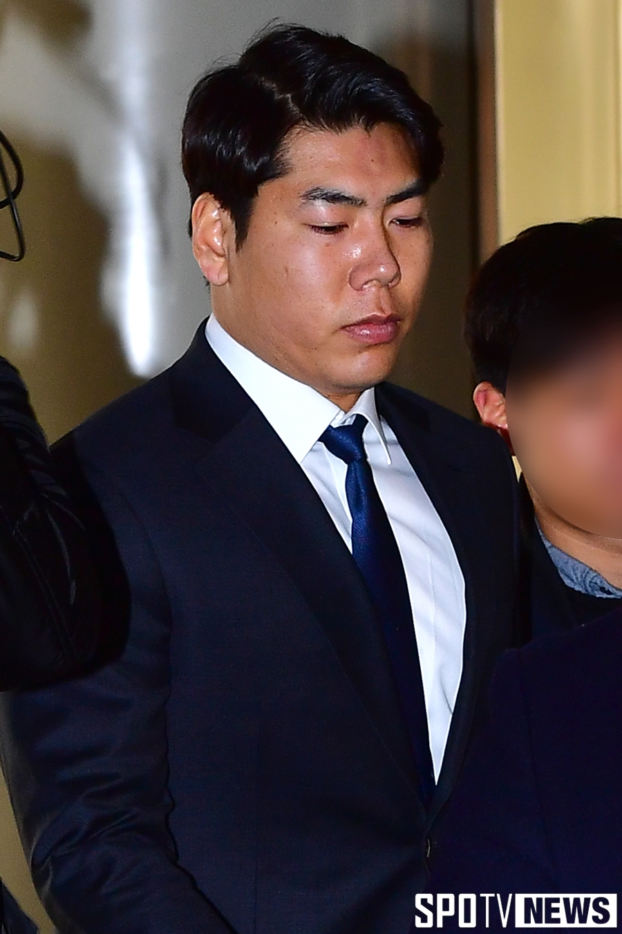[포토S] '음주운전' 강정호, 굳은 표정으로 법정 출두