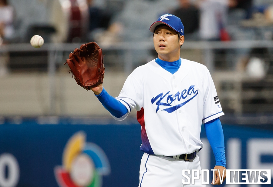 [WBC] '2회 흔들' 장원준, 이스라엘전 4이닝 3볼넷 1실점