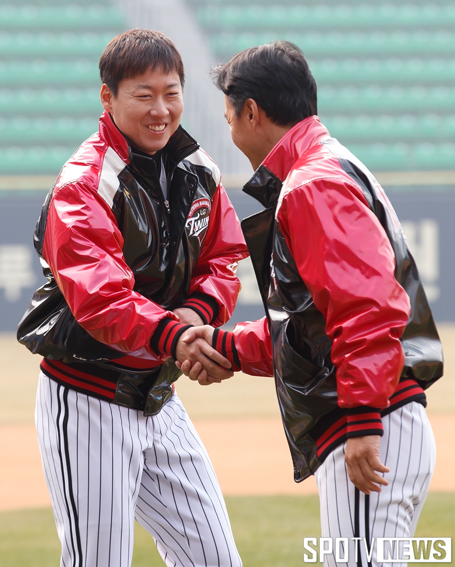 [포토S] 차우찬, 기분 좋게 아침인사
