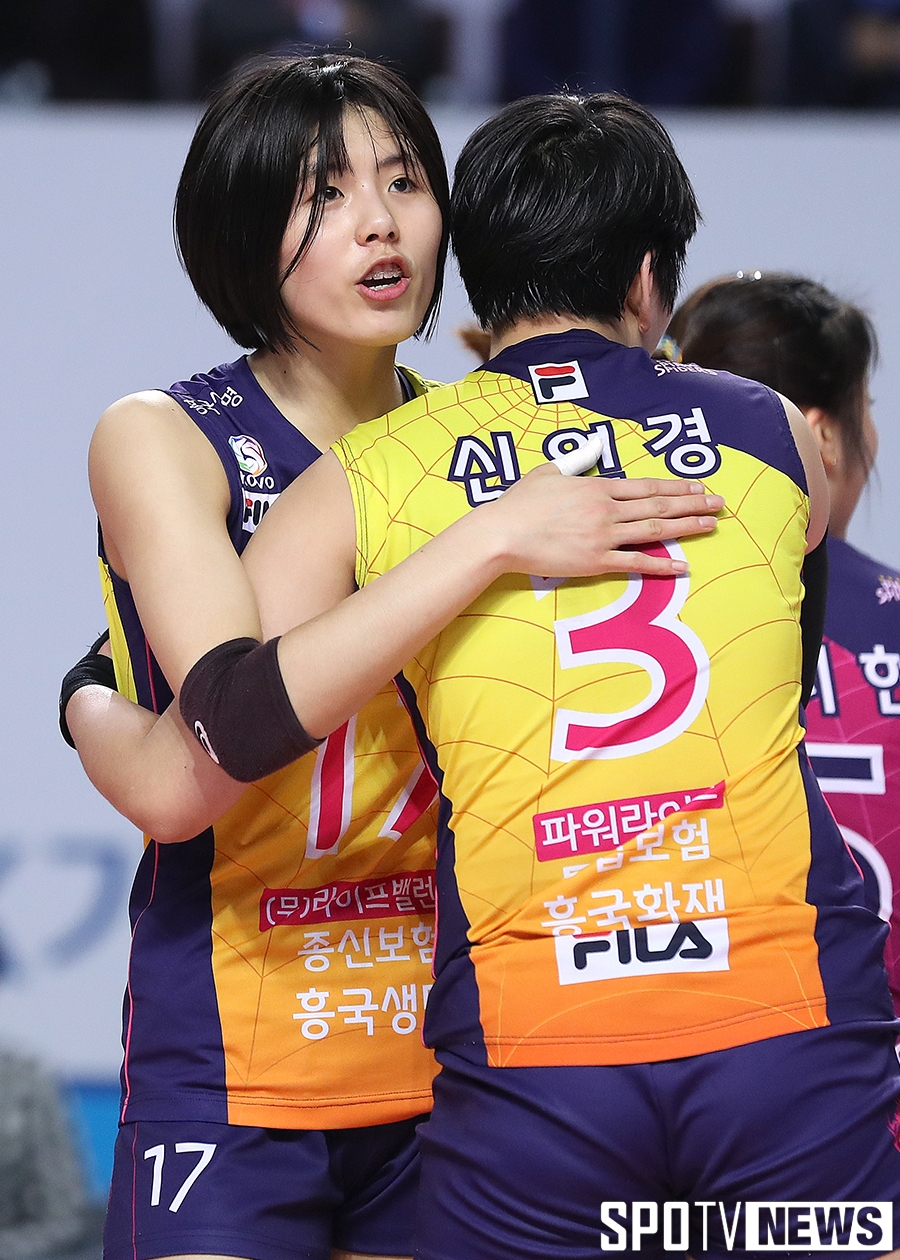 [포토S] 이재영-신연경, '3차전 필승을 향해'