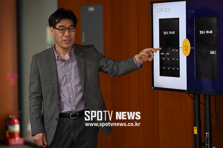 [포토S] 비디오 판독센터 설명하는 정금조 클린베이스볼 센터장
