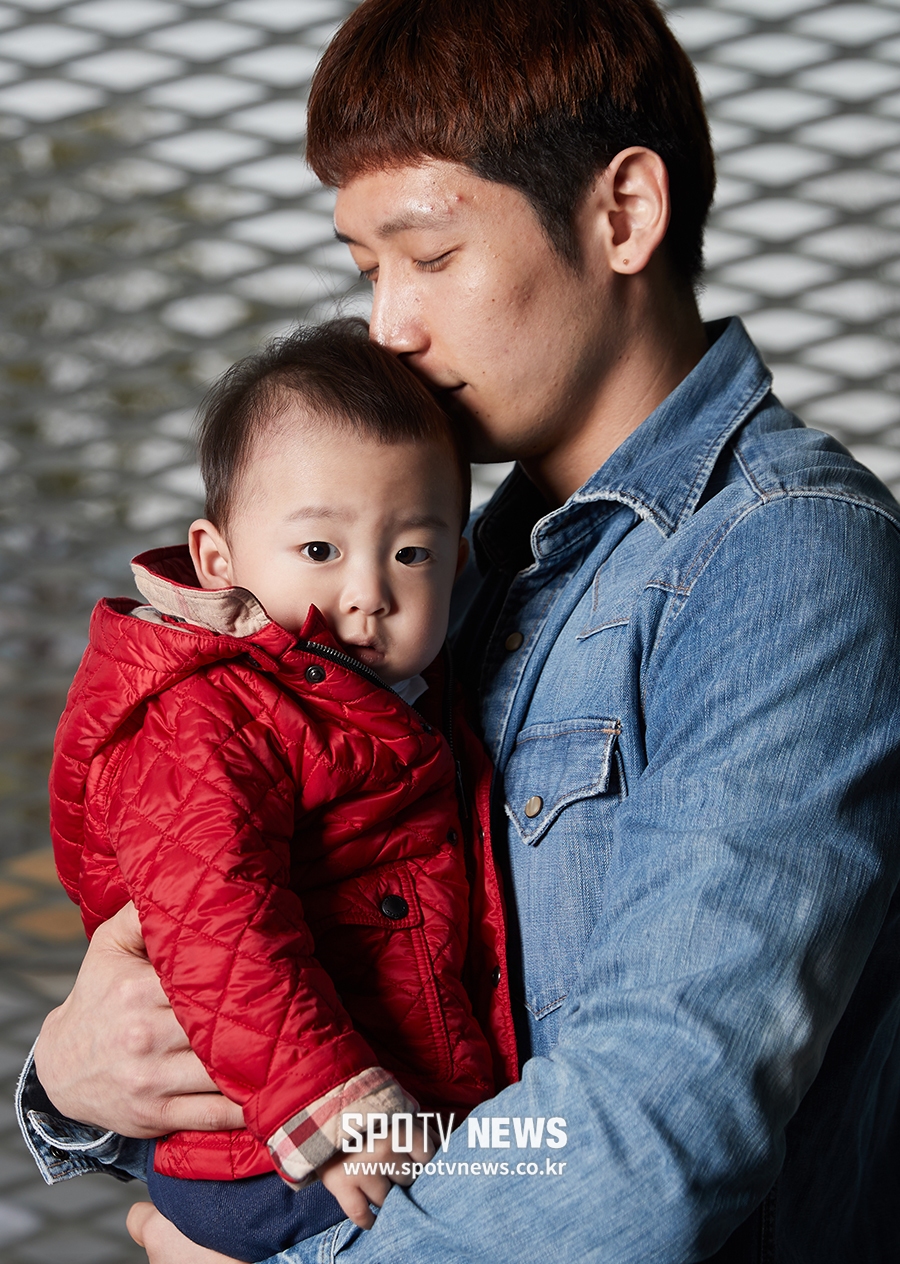 [포토S] 문성민, '사랑하는 아들 시호와 함께'