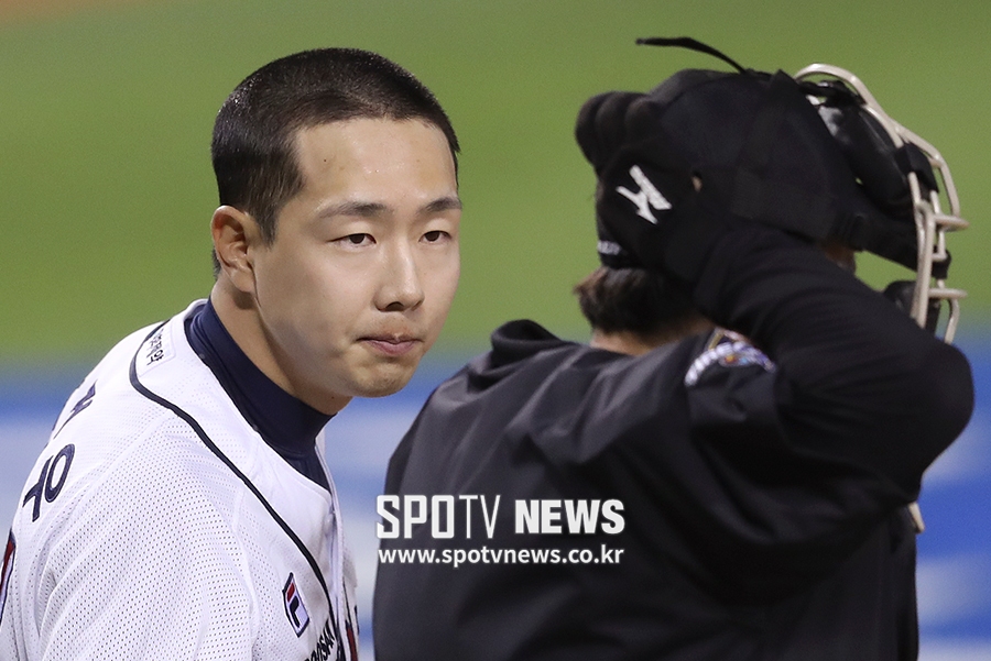 [포토S] 삭발한 박건우, '부진도 싹둑?'