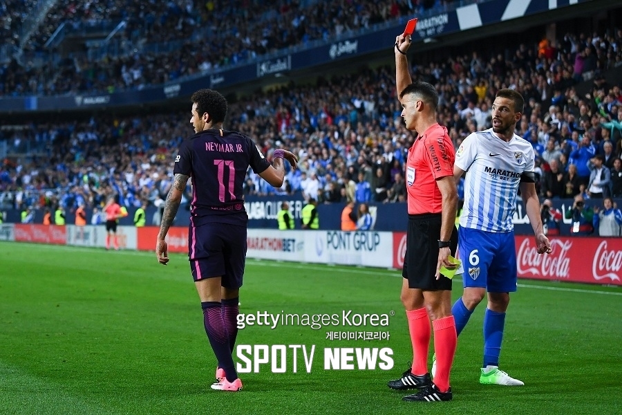 [라리가 영상] '심판 모독' 네이마르, 3G 징계 확정···엘 클라시코 결장