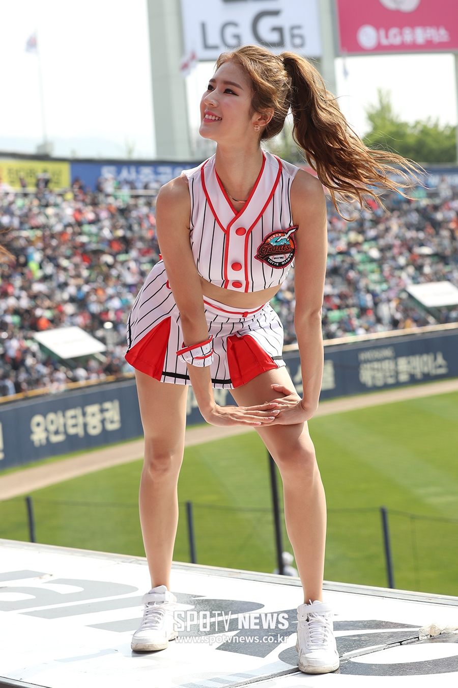 [포토S] 치어리더 박기량, '포니테일 머리 휘날리며'